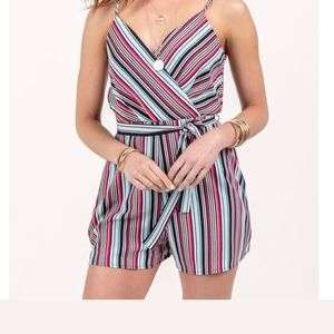 Striped Tank Romper